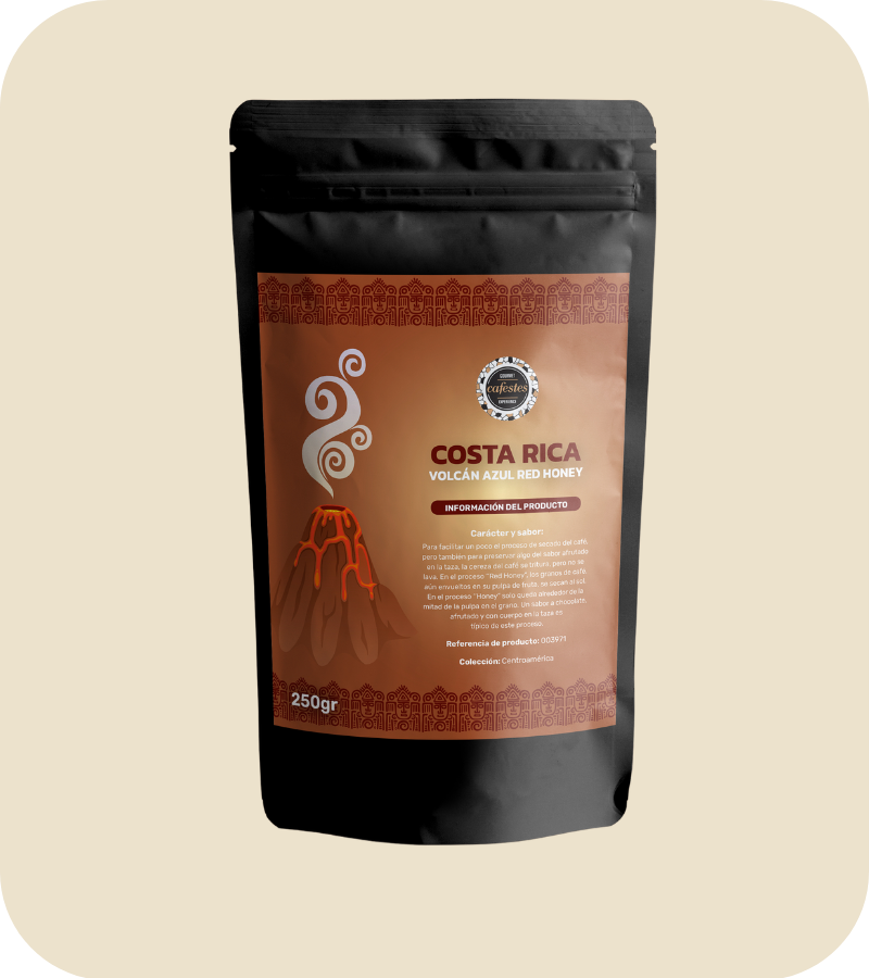 COSTA RICA VOLCÁN AZUL RED HONEY